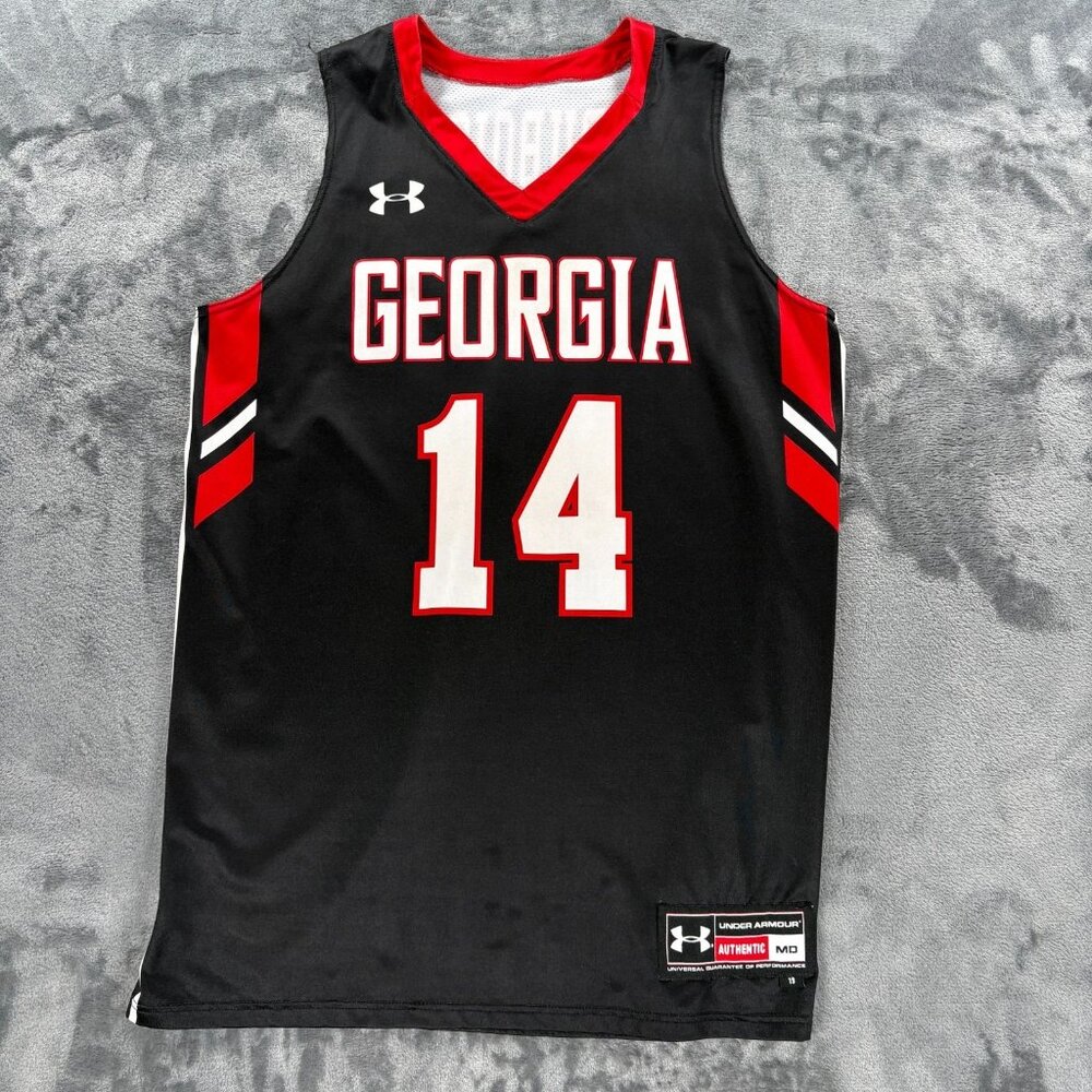 UGA University of Georgia Basketball Jersey Men M Under Armour Team Player